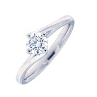 Anello Fanton Gioielli Donna SOLITARI in Oro bianco Diamante ANOR-163-52